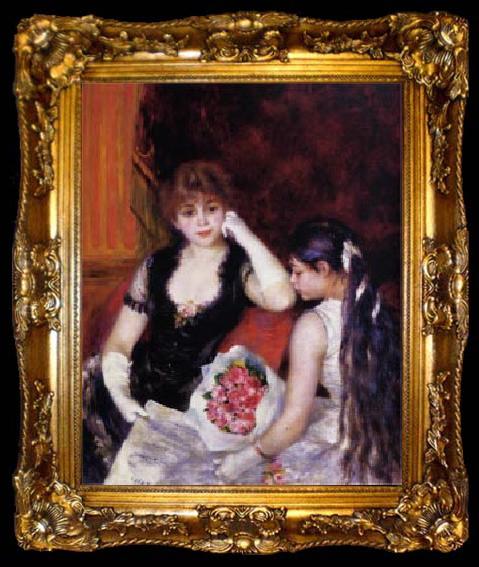 framed  Pierre-Auguste Renoir At the Concert a Box at the Opera, ta009-2